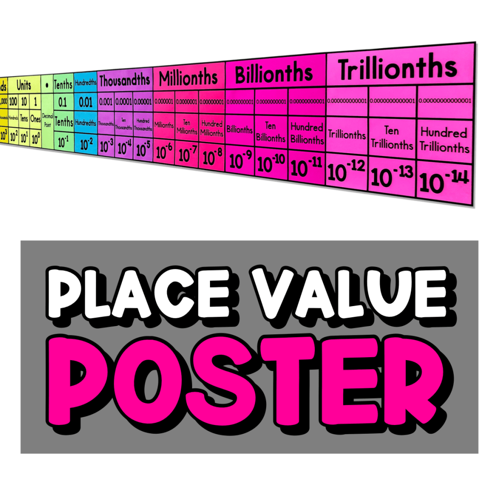 My Math Resources Place Value Poster