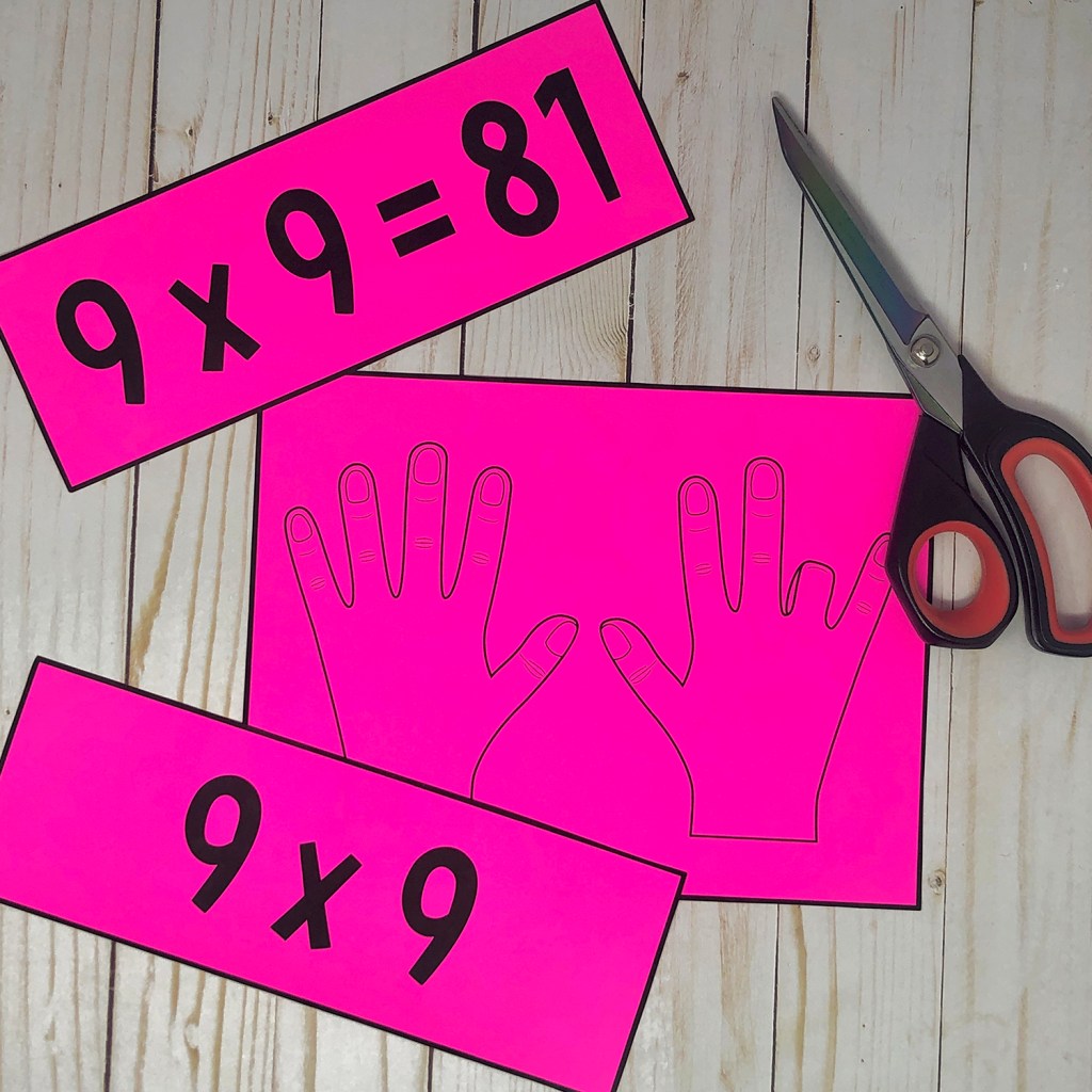My Math Resources - Multiply by 9 Finger Trick Poster – Elementary Math ...